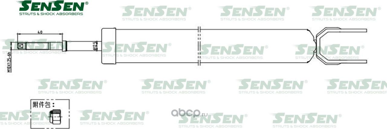 АМОРТ. ЗАД. ПОДВЕСКИ ЗАД. KIA CARENS II (FJ) CARENS III (UN) CARENS MK (Sensen). Артикул 32130261