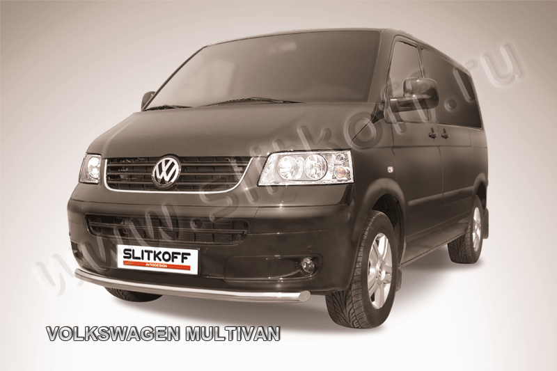 Защита Slitkoff переднего бампера d57 для Volkswagen Multivan T5 2003-2009. Артикул VWM004