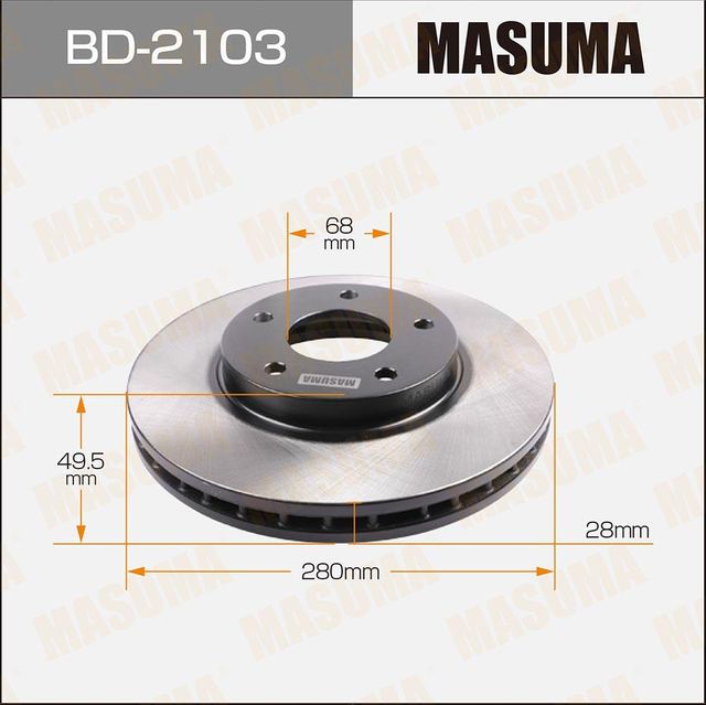 Тормозной диск Masuma. Артикул BD-2103