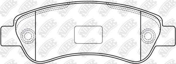 Тормозные колодки NiBK. Артикул PN0475