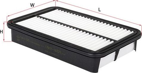 Воздушный фильтр Sakura для Daihatsu Terios I 1997-2000. Артикул A-1125