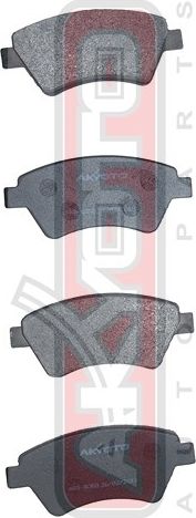 Тормозные колодки Akyoto Packing AKYOTO передние для Renault Kangoo I 2000-2009. Артикул AKD-0350