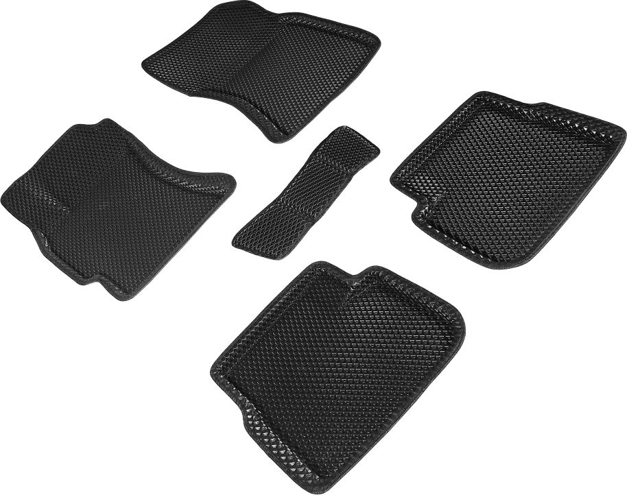 Коврики Seintex 3D EVA ромб для салона Subaru Forester III 2008-2012 ЧЕРНЫЕ. Артикул 95340
