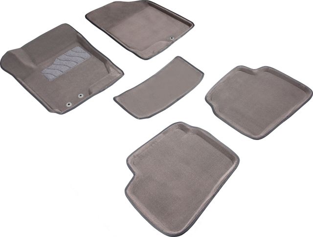 Коврики Seintex 3D ворсовые для салона Kia Ceed I 2007-2011 Серые. Артикул 71723