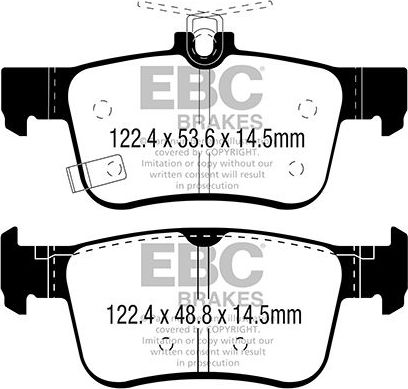 Тормозные колодки EBC Brakes. Артикул DP22301
