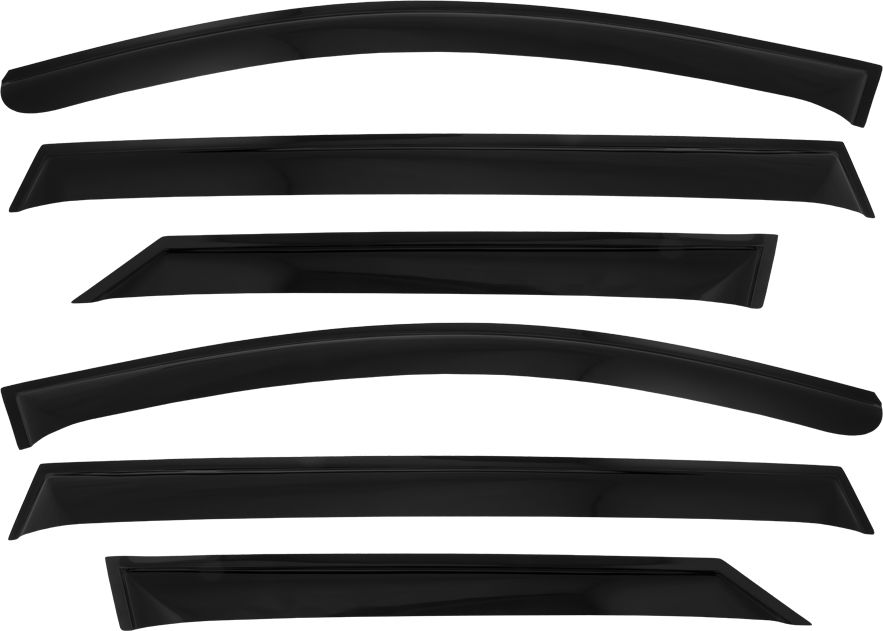 Дефлекторы REIN для окон (накладной) (6 шт.) Chery Tiggo 7 Pro Т1Е 2020-2026. Артикул REINWV1387