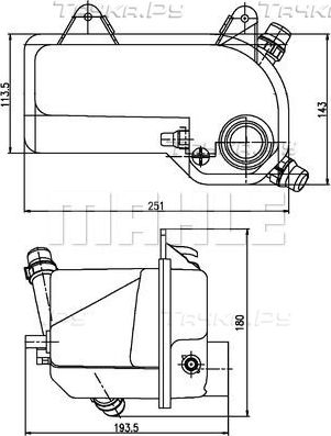 Расширительный бачок Mahle Behr для BMW Z3 I 1996-2003. Артикул CRT 204 000S