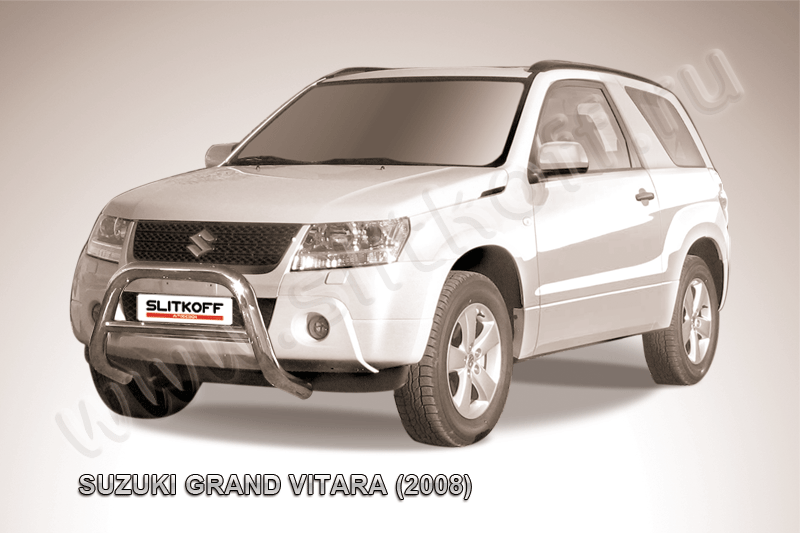 Кенгурятник Slitkoff d76 низкий для Suzuki Grand Vitara III 3-дв. 2008-2012. Артикул SGV3D08002