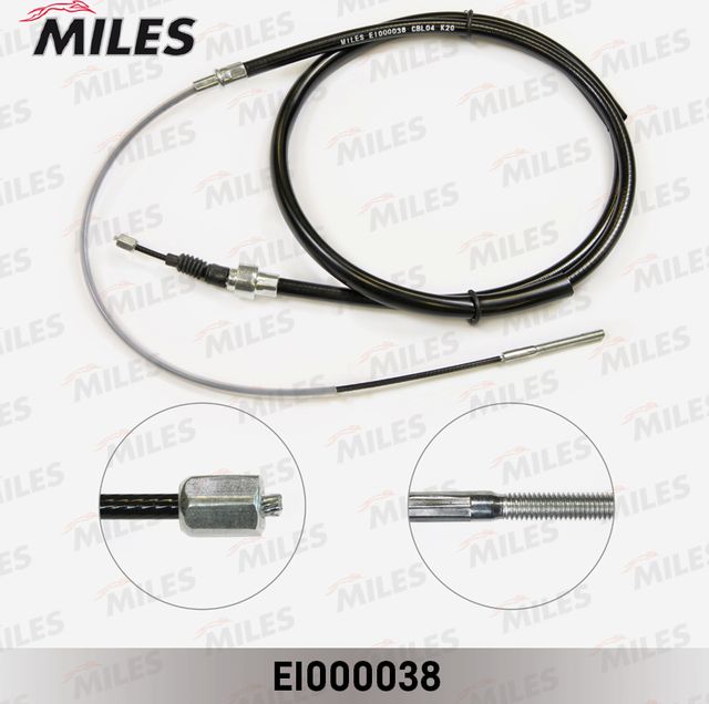 Трос ручника (тросик ручного тормоза) Miles. Артикул EI000038