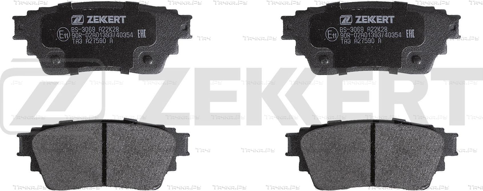 Тормозные колодки Zekkert. Артикул BS-3069