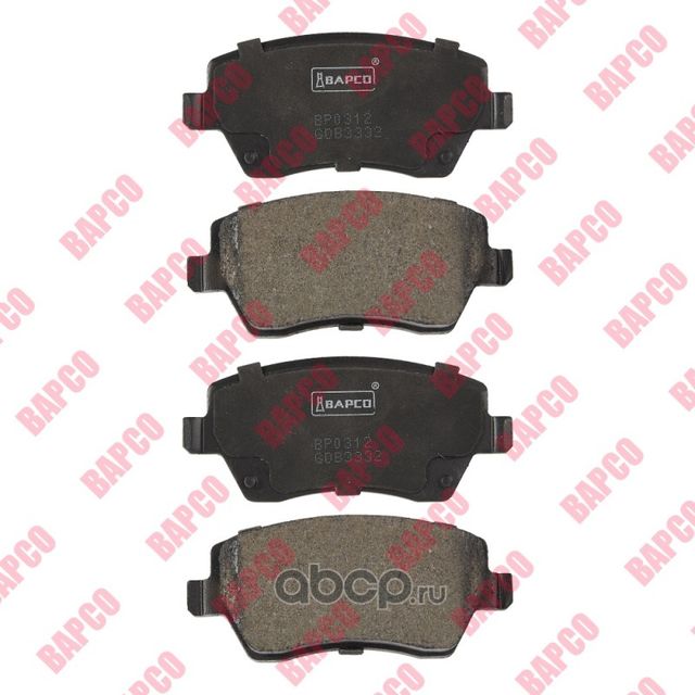 Колодки тормозные дисковые пер. LADA LARGUS 12-, NISSAN MICRA III 03 (Bapco) Bapco. Артикул BP0312