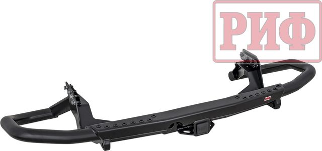 Бампер силовой РИФ задний силовой/защита штатного бампера c квадратом под фаркоп для Mitsubishi Pajero Sport III рестайлинг 2021-2026. Артикул RIFPS3-21170S