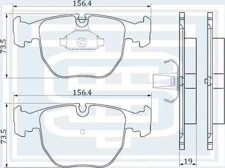 Колодки тормозные передние (Starke). Артикул 171756