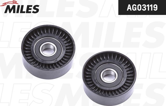 Натяжной ролик (натяжитель) приводного ремня Miles для SEAT Altea I 2004-2015. Артикул AG03119