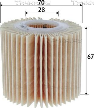 Масляный фильтр Valeo для Toyota Corolla E140, E150 2006-2013. Артикул 586600