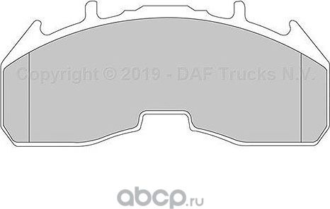 1545001* Комплект тормозных колодок Scania WVA 29332 TRP. Артикул 1545001