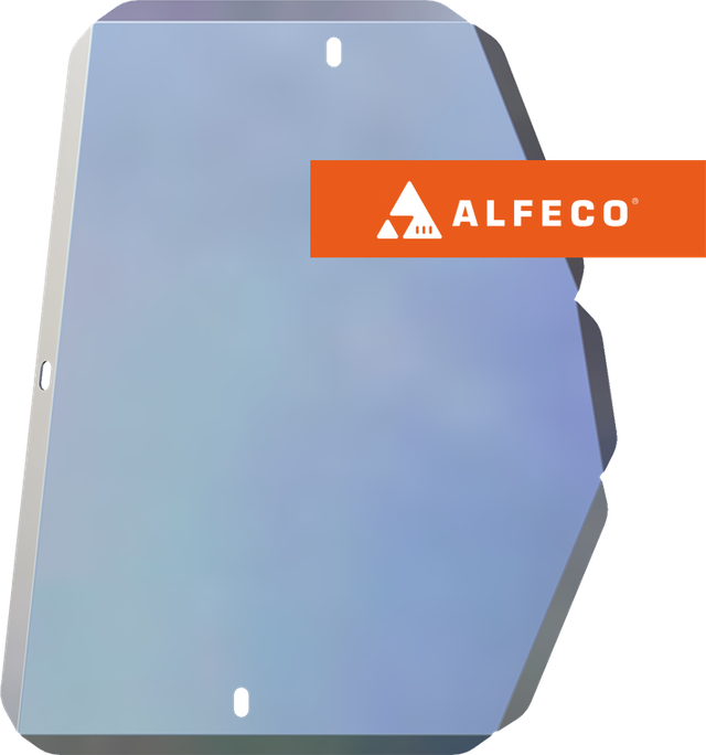 Защита алюминиевая Alfeco для топливного бака (левый) Chery Tiggo 8 Pro Max 4WD 2022-2026. Артикул ALF.02.28al