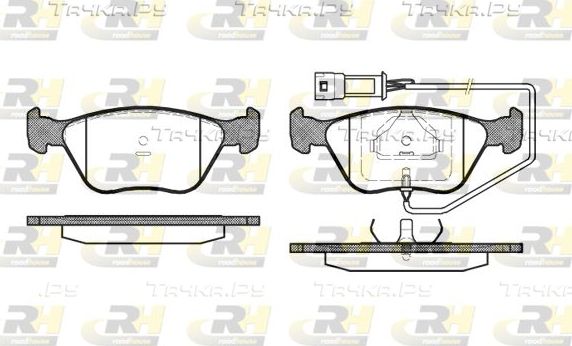 Тормозные колодки RoadHouse передние для Ford Mondeo II 1996-2000. Артикул 2437.02