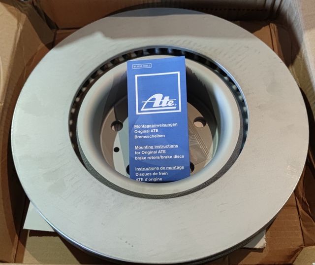 Тормозной диск ATE передний для Audi Q5 II (FY) 2016-2026. Артикул 24.0130-0245.1