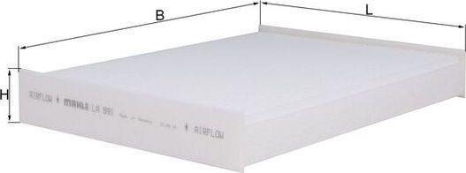 Салонный фильтр Mahle для Renault ZOE I 2012-2026. Артикул LA 891