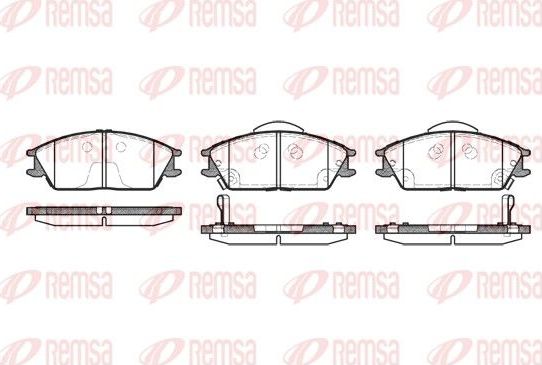 Тормозные колодки Remsa. Артикул 0224.22