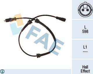 Датчик ABS FAE задний для Renault Laguna III 2008-2015. Артикул 78280