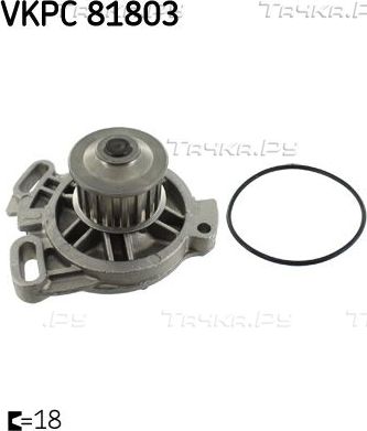 Помпа (водяной насос) SKF Aquamax для Volkswagen Transporter T4 1990-1998. Артикул VKPC 81803