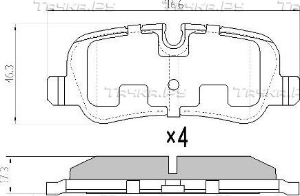 Тормозные колодки Fremax задние для Land Rover Range Rover III 2002-2012. Артикул FBP-1567