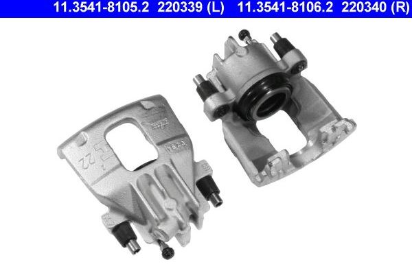 Тормозной суппорт ATE передний левый для Ford Focus I 1998-2004. Артикул 11.3541-8105.2