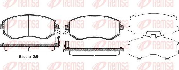 Тормозные колодки Remsa передние для Subaru Forester IV 2013-2018. Артикул 0951.04