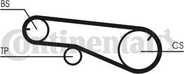 Ремень ГРМ ContiTech. Артикул CT991