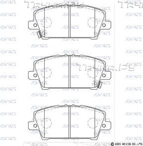 Тормозные колодки Advics. Артикул SN996P