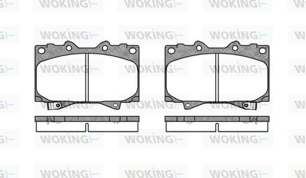Тормозные колодки Woking. Артикул P6073.04