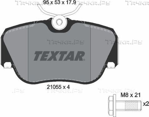 Тормозные колодки Textar Q+. Артикул 2105503