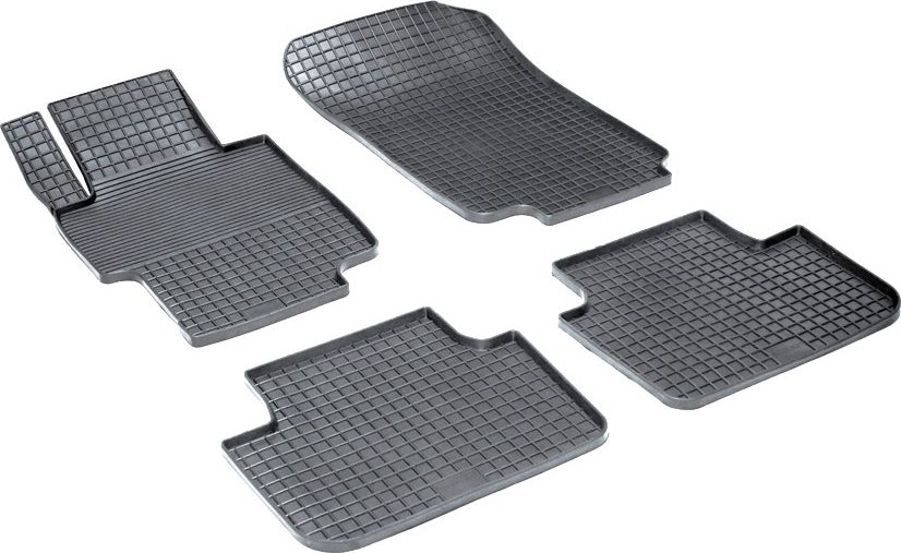 Коврики резиновые Seintex с узором сетка для салона Honda Accord VII 2002-2008. Артикул 00546