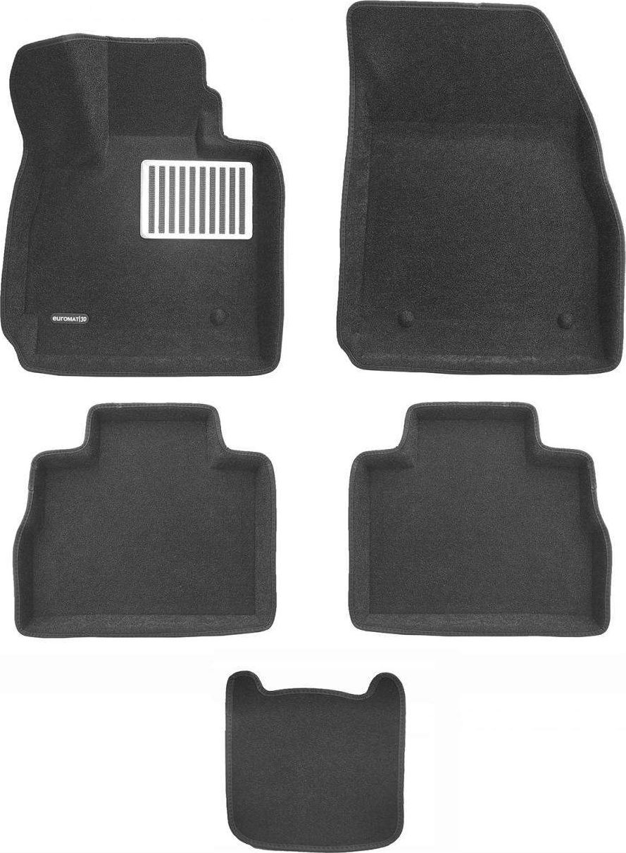 Коврики текстильные Euromat 3D Lux для салона Jaecoo J8 2024-2026. Артикул EM3D-000031