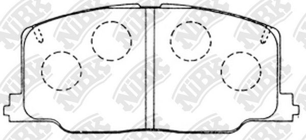Тормозные колодки NiBK. Артикул PN1281