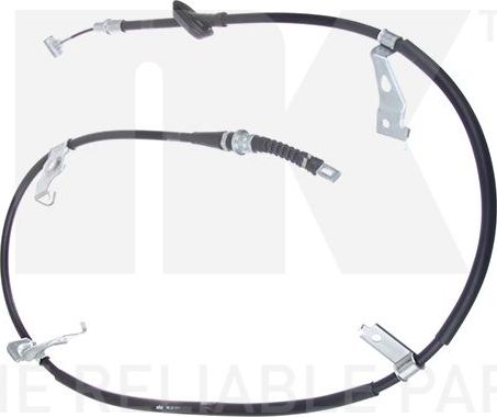 Трос ручника (тросик ручного тормоза) NK. Артикул 9023171