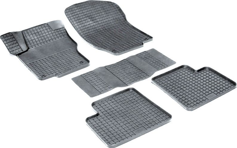 Коврики резиновые Seintex с узором сетка для салона Mercedes-Benz GL-Класс X164 2006-2012. Артикул 00913