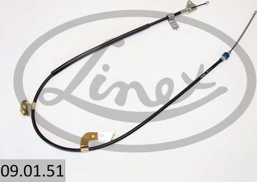Трос ручника (тросик ручного тормоза) Linex левый для Citroen C1 I 2005-2014. Артикул 09.01.51
