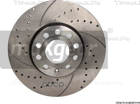 Тормозной диск MaXgear задний для Skoda Octavia A5 2005-2013. Артикул 19-1229SPORT