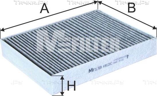 Салонный фильтр MFilter для Alpina B3 F30 2013-2019. Артикул K 9121C