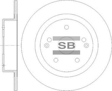 Тормозной диск Sangsin Hi-Q. Артикул SD8465