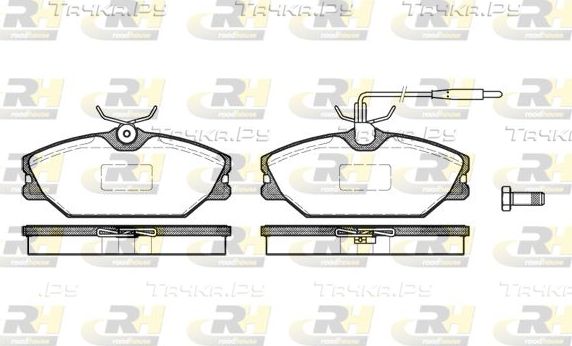 Тормозные колодки RoadHouse передние для Renault Espace II 1991-1996. Артикул 2208.12