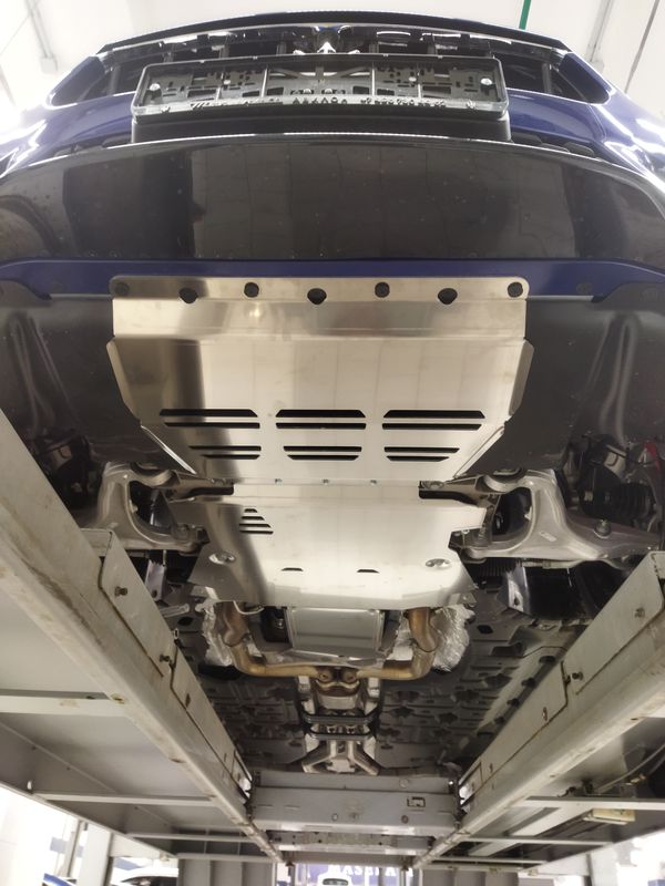 Защита алюминиевая АВС-Дизайн для картера и КПП Maserati Levante 2016-2022. Артикул 44.01ABC