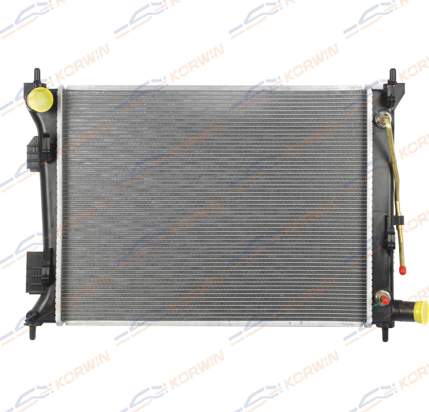 Радиатор охлаждения KIA Rio/HYUNDAI Solaris 1.4-1.6 (11-17) AT (гарантия 2 года) (Korwin). Артикул KWKB4003