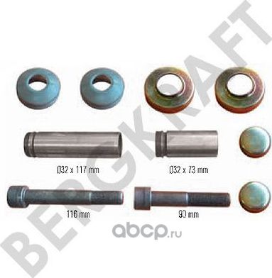 Колодки тормозные дисковые (Bergkraft). Артикул BK1613003AS