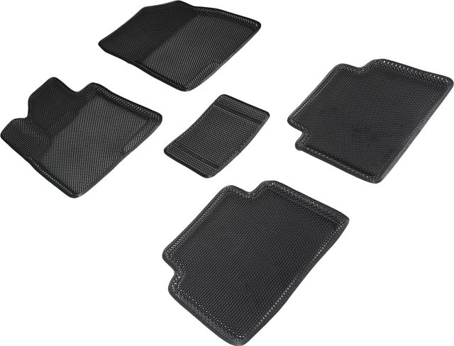 Коврики Seintex 3D EVA Соты для салона Haval Jolion 4WD 2021-2026 ЧЕРНЫЕ. Артикул 97485