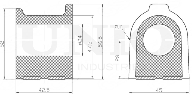 Втулка стабилизатора (Unio). Артикул RMP-10269