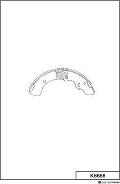 Тормозные колодки MK Kashiyama. Артикул K6686